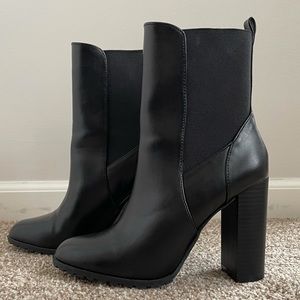 Forever 21 Black Heeled Boots
